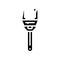 plumbers wrench tool glyph icon vector illustration