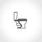 Plumbing icon toilet bowl