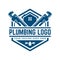 Plumbing logo template, easy to customize