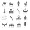 Plumbing Tools Pictograms Icons