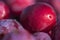 Plums, close up view...