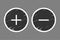 Plus and minus button icon