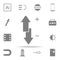 Plus, minus, up and down icon. web icons universal set for web and mobile