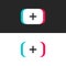 Plus sign icon. Colored icon or button of plus symbol with background. Modern UI website navigation. Send, submit, ship, dispatch