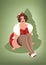 Plus Size Christmas Pin-Up