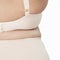 Plus size model beige lingerie apparel mockup body closeup