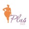 Plus size woman icon