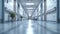 The Plush and Calm Hallways of a Modern Hospital, A Serene Healthcare Concept