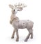 Plush reindeer Christmas decorative item isolated on white background, Clipping path included
