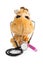 Plush toy giraffe with stethoscope and thermometer