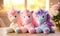 The plush unicorn collection grew as the child\\\'s love for these magical creatures extended to every corner of their room