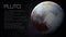 Pluto - High resolution Infographic presents one