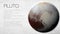 Pluto - High resolution Infographic presents one