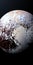 Pluto\\\'s Surface: A Stunning Rendered Photo With Drip Painting Style