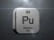 Plutonium element from the periodic table
