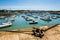 PlÃ©neuf-Val-AndrÃ© Port and Marina at High Tide on a Sunny Summer Day in Brittany France