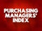 PMI - Purchasing Managers` Index acronym, business concept background