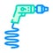 pneumatic drill tool work color icon vector illustration