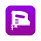 Pneumatic gun icon digital purple