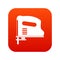 Pneumatic gun icon digital red