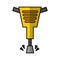 Pneumatic hammer tool isolated icon