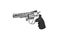 Pneumatic pistol revolver for sports and entertainment. Airsoft guns. Isolate on a white back