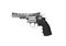 Pneumatic pistol revolver for sports and entertainment. Airsoft guns. Isolate on a white back