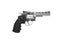 Pneumatic pistol revolver for sports and entertainment. Airsoft guns. Isolate on a white back