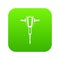 Pneumatic plugger hammer icon digital green