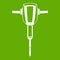 Pneumatic plugger hammer icon green