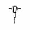 Pneumatic plugger hammer icon, simple style