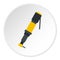 Pneumatic screwdriver icon circle