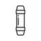 Pneumatic tube outline icon
