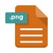 Png file flat vector icon