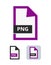 Png file flat vector icon. Symbol of portable network graphics that supports lossless data compression for web, photos, raster etc