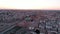 Po-i-Kalyan mosque complex in Bukhara and Kalyan Minaret at sunset, drone aerial