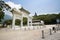 Po Lin Monastery in Lantau island, Hong Kong, main entrance arch