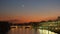 Po river at dusk in Turin