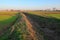 Po Valley Italy Italian Panorama Landscape Nature Fields Cultivation Winter Characteristic