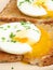 Poached Eggs on Toast Breakfast
