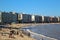 Pocitos beach in Montevideo, Uruguay on a beautiful sunny day