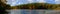 Pocono Mountains Autumn Lake Panorama