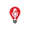 Podcast food bulb shape concept logo icon designs