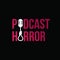 Podcast horror logo or symbol template design