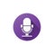 Podcast icon, microphone symbol