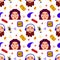 Podcast seamless pattern.