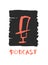 Podcast text. Logo emblem. Vector color design