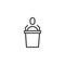 Podium speech line icon