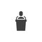 Podium speech vector icon