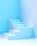 Podium stairs, platform staircase, 3D pedestal ladder background. Podium stand with stage ladder steps, product display studio